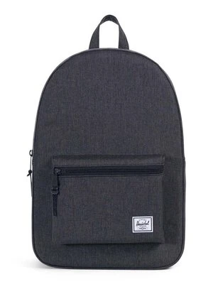 Herschel plecak Settlement Black Crosshat kolor czarny duży gładki 10005-02093-OS