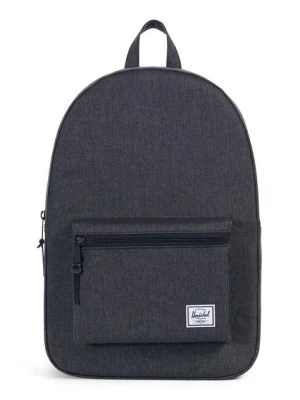 Herschel plecak Settlement Black Crosshat kolor czarny duży gładki 10005-02093-OS