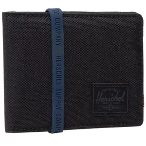 Herschel Roy Wallet 10363-00535, Unisex, Czarne, portfele, poliester, rozmiar: One size