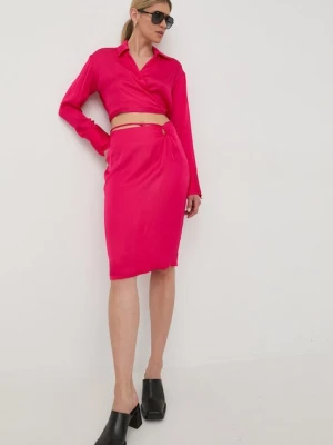 Herskind bluzka damska kolor różowy gładka