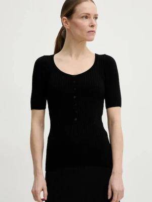 Herskind bluzka z domieszką jedwabiu Mie