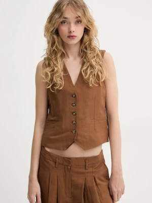 Herskind kamizelka z domieszką lnu Double