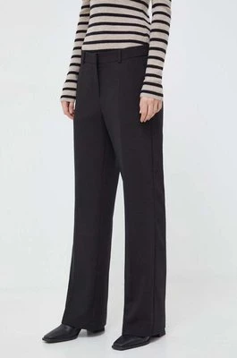 Herskind spodnie Jackmann damskie kolor czarny proste high waist 5008519