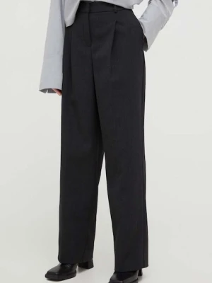 Herskind spodnie z domieszką wełny Theis