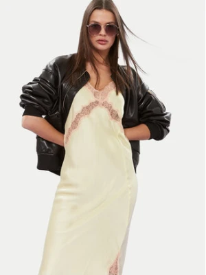 Herskind Sukienka koktajlowa Jonathan 5172370 Żółty Regular Fit