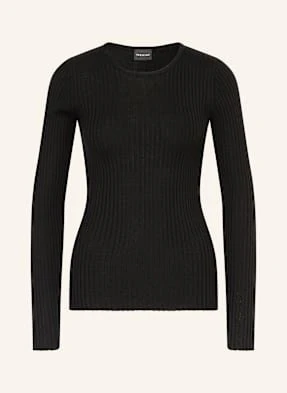 Herskind Sweter Camb Z Wełny Merino schwarz