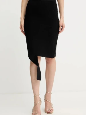 Herve Leger spódnica Alma kolor czarny mini prosta HLT3536090