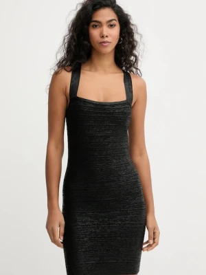 Herve Leger sukienka Imani kolor czarny mini dopasowana HFL8549933
