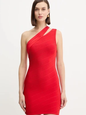 Herve Leger sukienka Molly kolor czerwony mini dopasowana HLT8539377