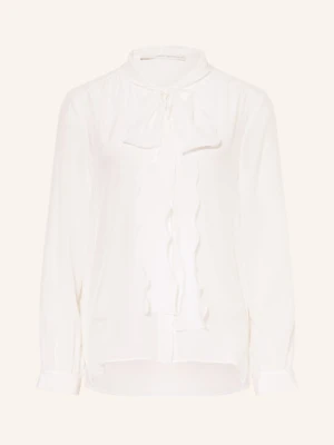 Herzen's Angelegenheit Bluzka Jedwabna Z Kokardą weiss