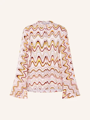 Herzen's Angelegenheit Bluzka Jedwabna Z Wolantami orange