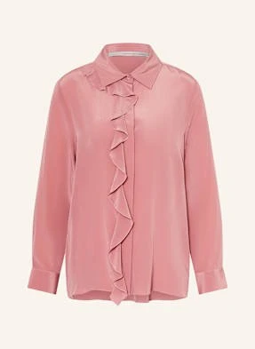 Herzen's Angelegenheit Bluzka Jedwabna Z Wolantami rosa