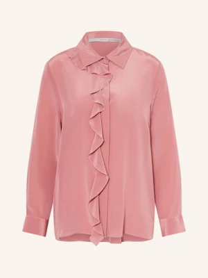 Herzen's Angelegenheit Bluzka Jedwabna Z Wolantami rosa