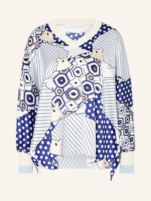 Herzen's Angelegenheit Bluzka Z Jedwabiu blau