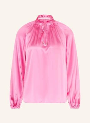 Herzen's Angelegenheit Bluzka Z Jedwabiu Z Falbankami pink