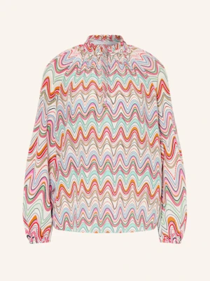 Herzen's Angelegenheit Bluzka Z Jedwabiu Z Falbankami rosa