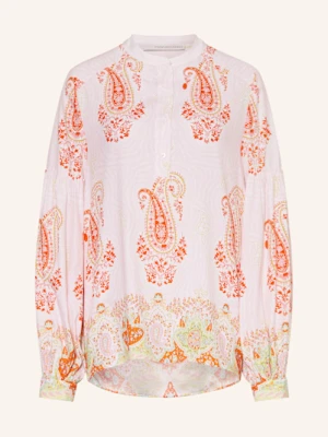 Herzen's Angelegenheit Bluzka Z Jedwabiu Z Falbankami rosa