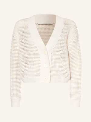 Herzen's Angelegenheit Kardigan Z Dodatkiem Kaszmiru weiss