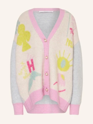 Herzen's Angelegenheit Kardigan Z Dodatkiem Moheru rosa