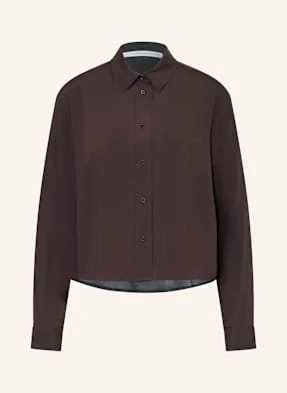 Herzen's Angelegenheit Koszula Z Jedwabiu braun