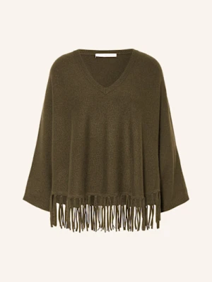 Herzen's Angelegenheit Ponczo Z Kaszmiru gruen