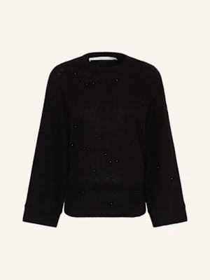 Herzen's Angelegenheit Sweter Z Cekinami schwarz