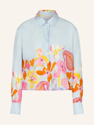 Herzens Bluzka Koszulowa Z Jedwabiu blau