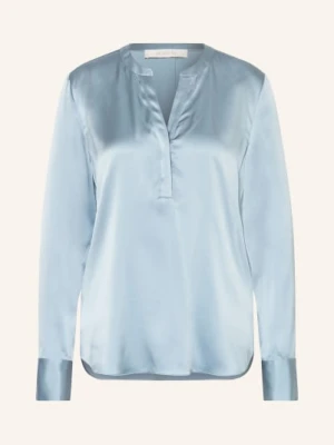 Herzens Bluzka Z Jedwabiu blau
