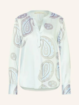 Herzens Bluzka Z Jedwabiu blau