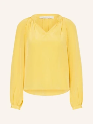Herzens Bluzka Z Jedwabiu gelb