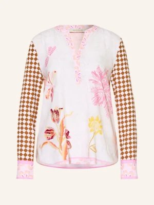 Herzens Bluzka Z Jedwabiu rosa