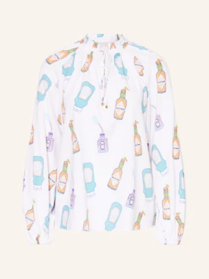 Herzens Bluzka Z Jedwabiu weiss