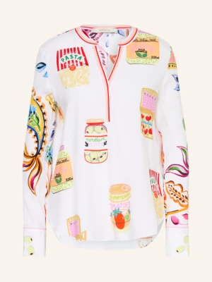 Herzens Bluzka Z Jedwabiu weiss