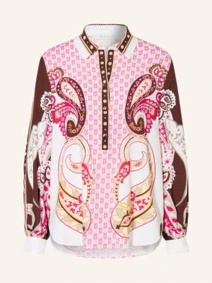 Herzens Jedwabna Bluzka pink