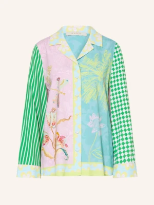 Herzens Jedwabna Bluzka rosa