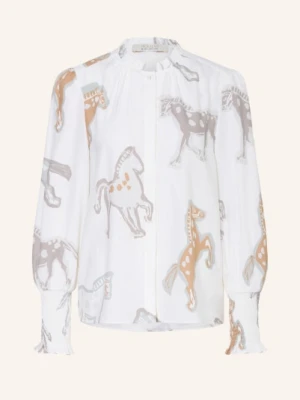 Herzens Jedwabna Bluzka weiss