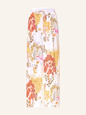 Herzens Spodnie Z Jedwabiu Typu Marlene orange