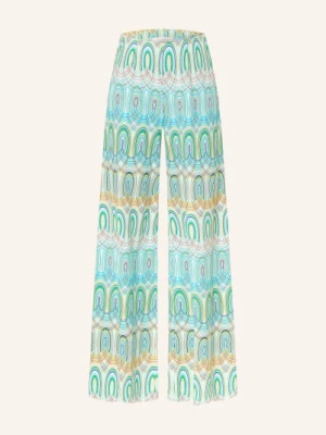 Herzens Spodnie Z Materiału Typu Marlene blau