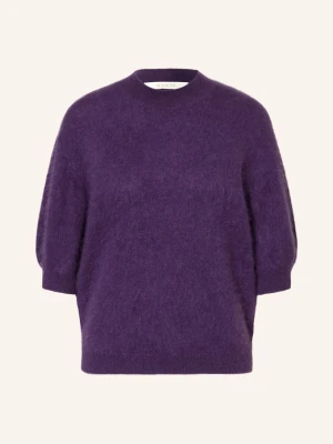 Herzens Sweter Z Dzianiny Leni Z Kaszmiru lila FIOLETOWY