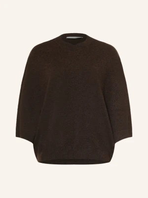 Herzens Sweter Z Kaszmiru braun CIEMNOBRĄZOWY