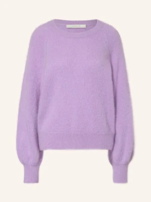 Herzens Sweter Z Kaszmiru Lina lila JASNOFIOLETOWY
