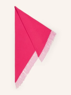 Herzens Trójkątna Chusta Z Kaszmiru pink