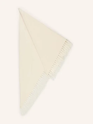 Herzens Trójkątna Chusta Z Kaszmiru weiss