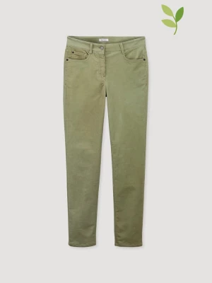 Hessnatur Spodnie sztruksowe w kolorze jasnozielonym rozmiar: 38