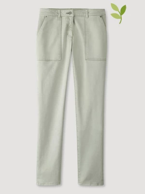 Hessnatur Spodnie w kolorze jasnozielonym rozmiar: 48