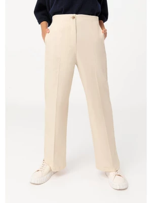Hessnatur Spodnie w kolorze kremowym rozmiar: 46
