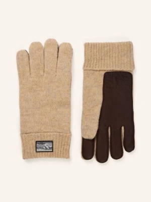 Hestra Rękawiczki Raggwool Deer Z Mieszanki Materiałów beige