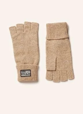 Hestra Rękawiczki Raggwool Half Finger beige