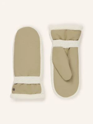 Hestra Rękawiczki Z Jednym Palcem Ronja Z Futerkiem Typu Teddy beige