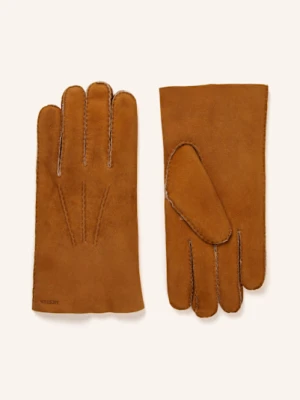 Hestra Skórzane Rękawiczki Bernard Ze Skórą Jagnięcą braun